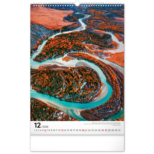 Fotografie k reklamnímu předmětu „NOTIQUE Nástěnný kalendář Voda 2026, 33 x 46 cm“