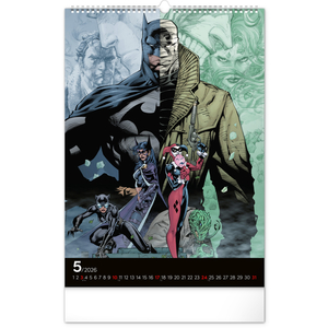 Fotografie k reklamnímu předmětu „NOTIQUE Nástěnný kalendář Batman Dark 2026, 33 x 46 cm“