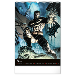 Fotografie k reklamnímu předmětu „NOTIQUE Nástěnný kalendář Batman Dark 2026, 33 x 46 cm“