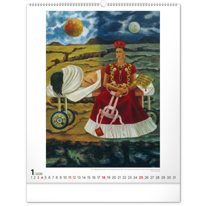 Fotografie k reklamnímu předmětu „NOTIQUE Nástěnný kalendář Frida Kahlo 2026, 48 x 56 cm“