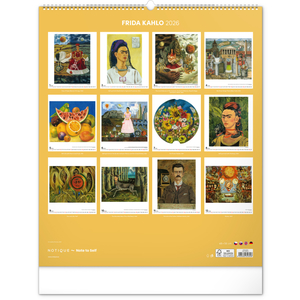 Fotografie k reklamnímu předmětu „NOTIQUE Nástěnný kalendář Frida Kahlo 2026, 48 x 56 cm“