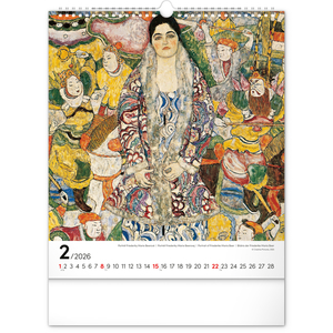 Fotografie k reklamnímu předmětu „NOTIQUE Nástěnný kalendář Gustav Klimt 2026, 30 x 34 cm“
