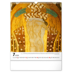 Fotografie k reklamnímu předmětu „NOTIQUE Nástěnný kalendář Gustav Klimt 2026, 30 x 34 cm“
