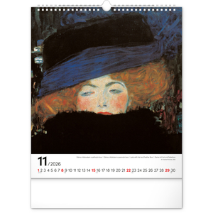 Fotografie k reklamnímu předmětu „NOTIQUE Nástěnný kalendář Gustav Klimt 2026, 30 x 34 cm“