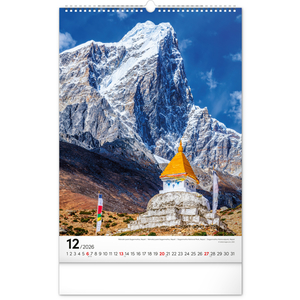 Fotografie k reklamnímu předmětu „NOTIQUE Nástěnný kalendář Národní parky světa 2026, 33 x 46 cm“