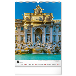 Fotografie k reklamnímu předmětu „NOTIQUE Nástěnný kalendář Světové monumenty 2026, 33 x 46 cm“