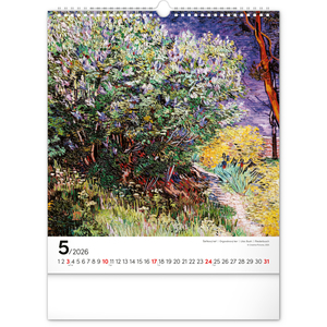 Fotografie k reklamnímu předmětu „NOTIQUE Nástěnný kalendář Vincent van Gogh 2026, 30 x 34 cm“
