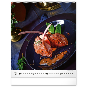 Fotografie k reklamnímu předmětu „NOTIQUE Nástěnný kalendář Gourmet 2026, 48 x 56 cm“