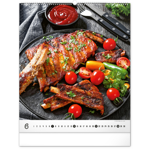Fotografie k reklamnímu předmětu „NOTIQUE Nástěnný kalendář Gourmet 2026, 48 x 56 cm“