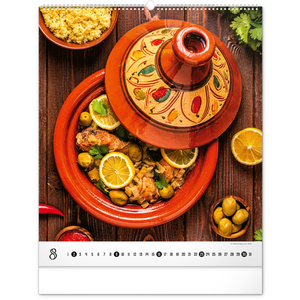 Fotografie k reklamnímu předmětu „NOTIQUE Nástěnný kalendář Gourmet 2026, 48 x 56 cm“