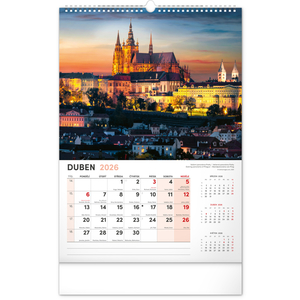 Fotografie k reklamnímu předmětu „NOTIQUE Nástěnný kalendář Praha 2026, 33 x 46 cm“