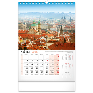 Fotografie k reklamnímu předmětu „NOTIQUE Nástěnný kalendář Praha 2026, 33 x 46 cm“