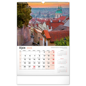Fotografie k reklamnímu předmětu „NOTIQUE Nástěnný kalendář Praha 2026, 33 x 46 cm“