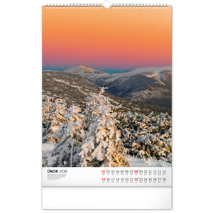 Fotografie k reklamnímu předmětu „NOTIQUE Nástěnný kalendář Národní parky Čech a Moravy 2026, 33 x 46 cm“