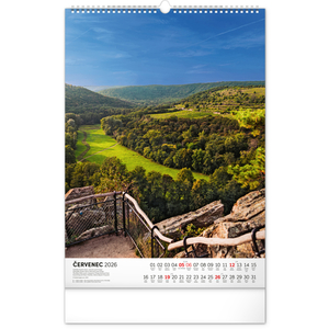 Fotografie k reklamnímu předmětu „NOTIQUE Nástěnný kalendář Národní parky Čech a Moravy 2026, 33 x 46 cm“