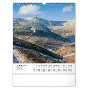 Fotografie k reklamnímu předmětu „NOTIQUE Nástěnný kalendář Toulky moravskou krajinou 2026, 30 x 34 cm“