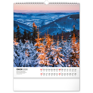 Fotografie k reklamnímu předmětu „NOTIQUE Nástěnný kalendář Toulky moravskou krajinou 2026, 30 x 34 cm“
