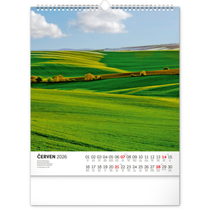 Fotografie k reklamnímu předmětu „NOTIQUE Nástěnný kalendář Toulky moravskou krajinou 2026, 30 x 34 cm“