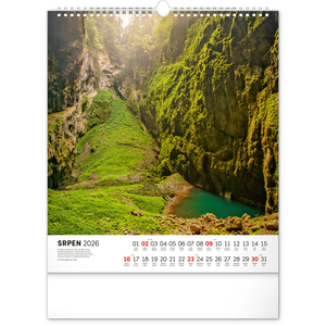 Fotografie k reklamnímu předmětu „NOTIQUE Nástěnný kalendář Toulky moravskou krajinou 2026, 30 x 34 cm“