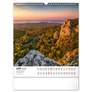 Fotografie k reklamnímu předmětu „NOTIQUE Nástěnný kalendář Toulky moravskou krajinou 2026, 30 x 34 cm“