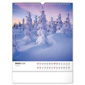 Fotografie k reklamnímu předmětu „NOTIQUE Nástěnný kalendář Šumava 2026, 30 x 34 cm“