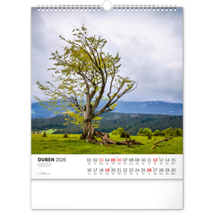 Fotografie k reklamnímu předmětu „NOTIQUE Nástěnný kalendář Šumava 2026, 30 x 34 cm“
