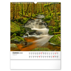 Fotografie k reklamnímu předmětu „NOTIQUE Nástěnný kalendář Šumava 2026, 30 x 34 cm“