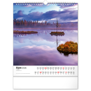 Fotografie k reklamnímu předmětu „NOTIQUE Nástěnný kalendář Šumava 2026, 30 x 34 cm“