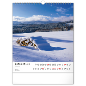 Fotografie k reklamnímu předmětu „NOTIQUE Nástěnný kalendář Šumava 2026, 30 x 34 cm“