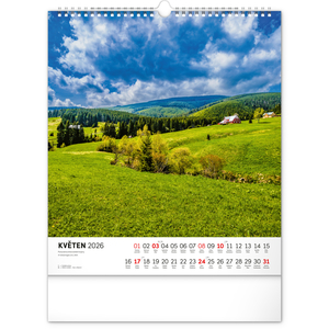 Fotografie k reklamnímu předmětu „NOTIQUE Nástěnný kalendář Krkonoše 2026, 30 x 34 cm“