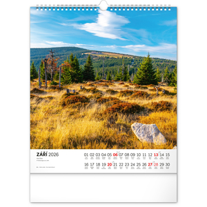Fotografie k reklamnímu předmětu „NOTIQUE Nástěnný kalendář Krkonoše 2026, 30 x 34 cm“