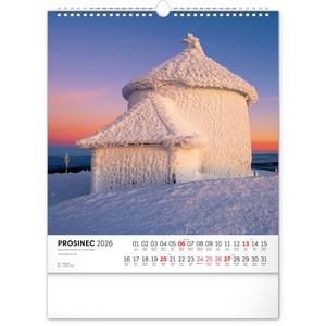 Fotografie k reklamnímu předmětu „NOTIQUE Nástěnný kalendář Krkonoše 2026, 30 x 34 cm“