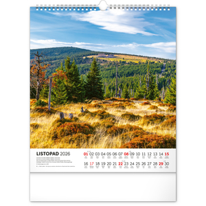 Fotografie k reklamnímu předmětu „NOTIQUE Nástěnný kalendář Toulky českou krajinou 2026, 30 x 34 cm“