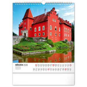 Fotografie k reklamnímu předmětu „NOTIQUE Nástěnný kalendář Česká republika 2026, 30 x 34 cm“