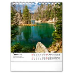 Fotografie k reklamnímu předmětu „NOTIQUE Nástěnný kalendář Vodní království 2026, 30 x 34 cm“