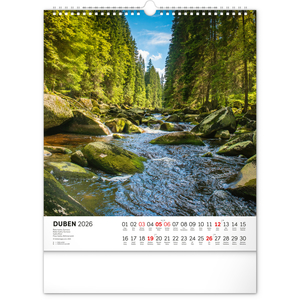 Fotografie k reklamnímu předmětu „NOTIQUE Nástěnný kalendář Vodní království 2026, 30 x 34 cm“