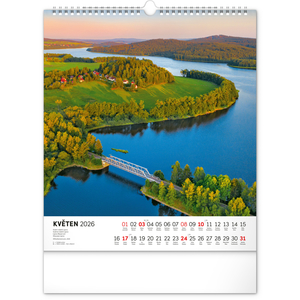 Fotografie k reklamnímu předmětu „NOTIQUE Nástěnný kalendář Vodní království 2026, 30 x 34 cm“