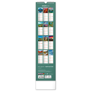 Fotografie k reklamnímu předmětu „NOTIQUE Nástěnný kalendář Krajina 2026, 12 x 48 cm“