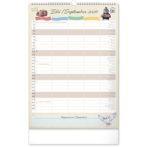 Fotografie k reklamnímu předmětu „NOTIQUE Nástěnný kalendář Rodinný plánovací Harry Potter 2026, 33 x 46 cm“