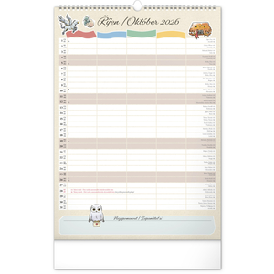 Fotografie k reklamnímu předmětu „NOTIQUE Nástěnný kalendář Rodinný plánovací Harry Potter 2026, 33 x 46 cm“