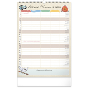 Fotografie k reklamnímu předmětu „NOTIQUE Nástěnný kalendář Rodinný plánovací Harry Potter 2026, 33 x 46 cm“