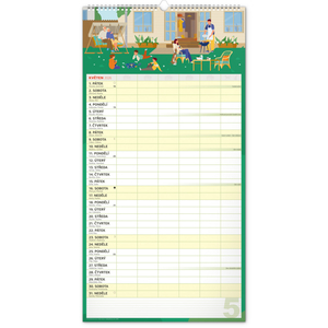 Fotografie k reklamnímu předmětu „NOTIQUE Nástěnný kalendář Rodinný plánovací XXL 2026, 33 x 64 cm“