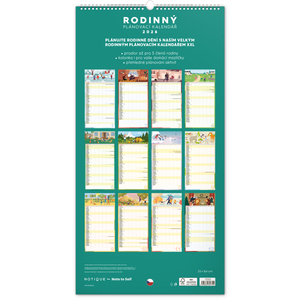 Fotografie k reklamnímu předmětu „NOTIQUE Nástěnný kalendář Rodinný plánovací XXL 2026, 33 x 64 cm“