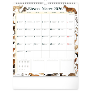 Fotografie k reklamnímu předmětu „NOTIQUE Nástěnný plánovací kalendář Animalium 2026, 30 x 34 cm“