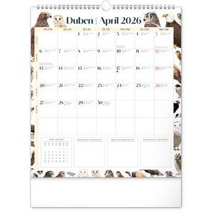 Fotografie k reklamnímu předmětu „NOTIQUE Nástěnný plánovací kalendář Animalium 2026, 30 x 34 cm“