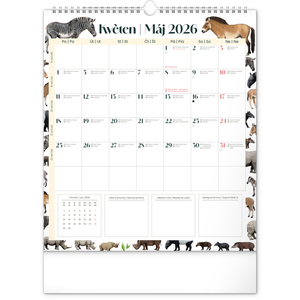 Fotografie k reklamnímu předmětu „NOTIQUE Nástěnný plánovací kalendář Animalium 2026, 30 x 34 cm“