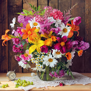 Fotografie k reklamnímu předmětu „NOTIQUE Poznámkový kalendář Květiny 2026, 30 x 30 cm“