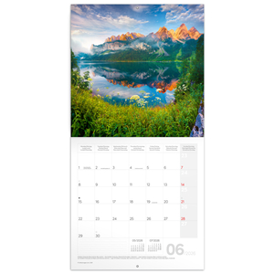 Fotografie k reklamnímu předmětu „NOTIQUE Poznámkový kalendář Alpy 2026, 30 x 30 cm“