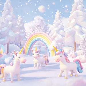 Fotografie k reklamnímu předmětu „NOTIQUE Poznámkový kalendář Veselí jednorožci 2026, 30 x 30 cm“