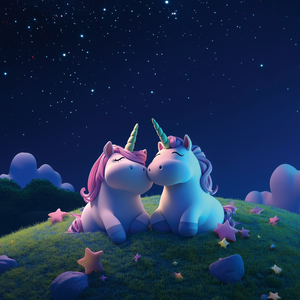 Fotografie k reklamnímu předmětu „NOTIQUE Poznámkový kalendář Veselí jednorožci 2026, 30 x 30 cm“